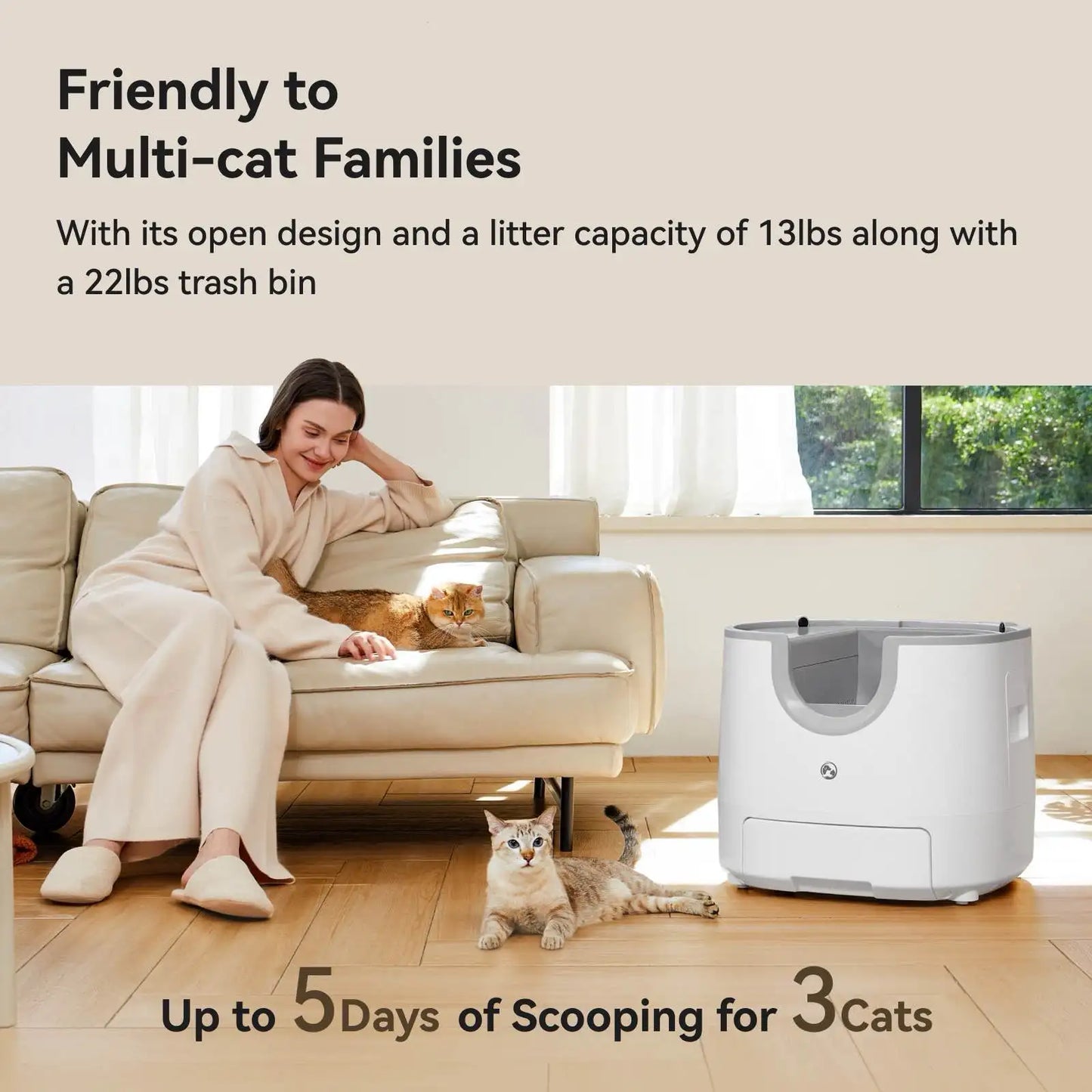 Furoomate™ Self-Cleaning Cat Litter Box